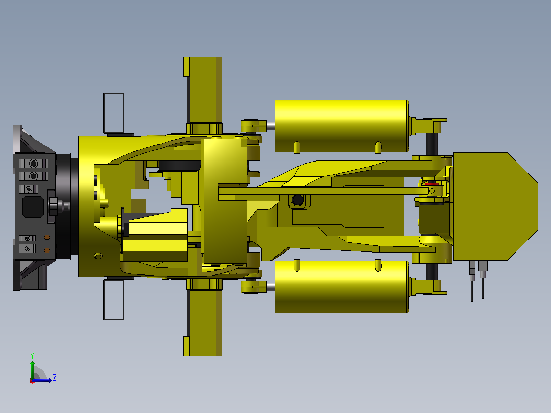 FANUC M-900iB_700工业机器人三维模型左视图