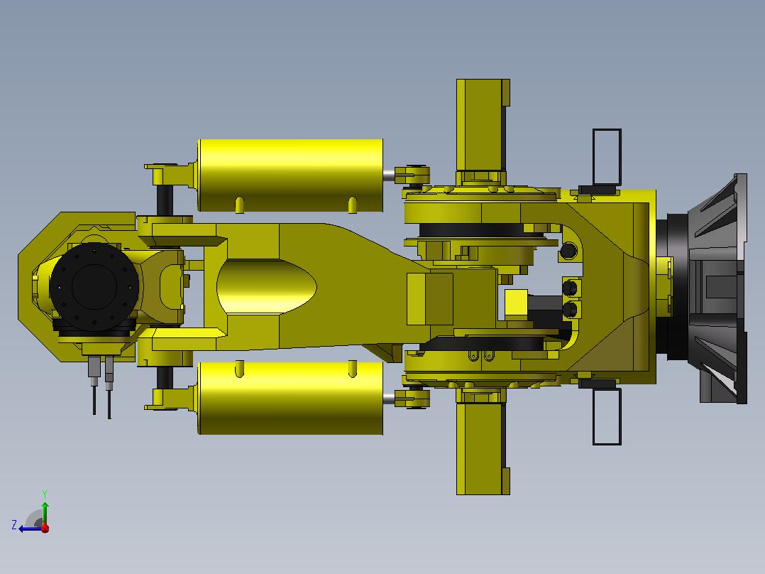 FANUC M-900iB_700工业机器人三维模型右视图