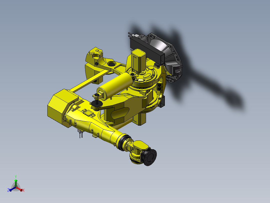 FANUC M-900iB_700工业机器人三维模型正等轴测图