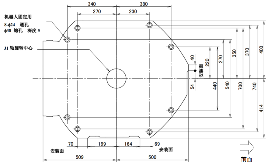 FANUC M-900iB_700工业机器人三维模型