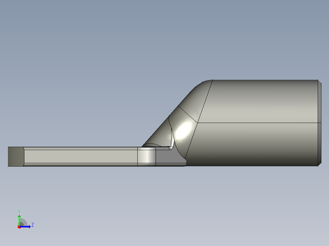 接线端子compression-terminal-50-mm-1 1 STP CREO左视图