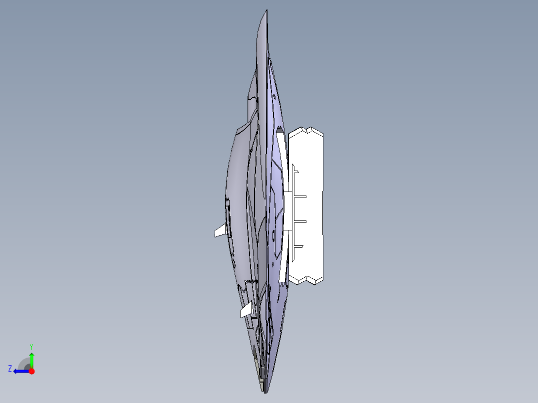 X-47B无人机右视图