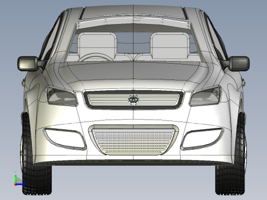 奇瑞A3汽车建模左视缩略图