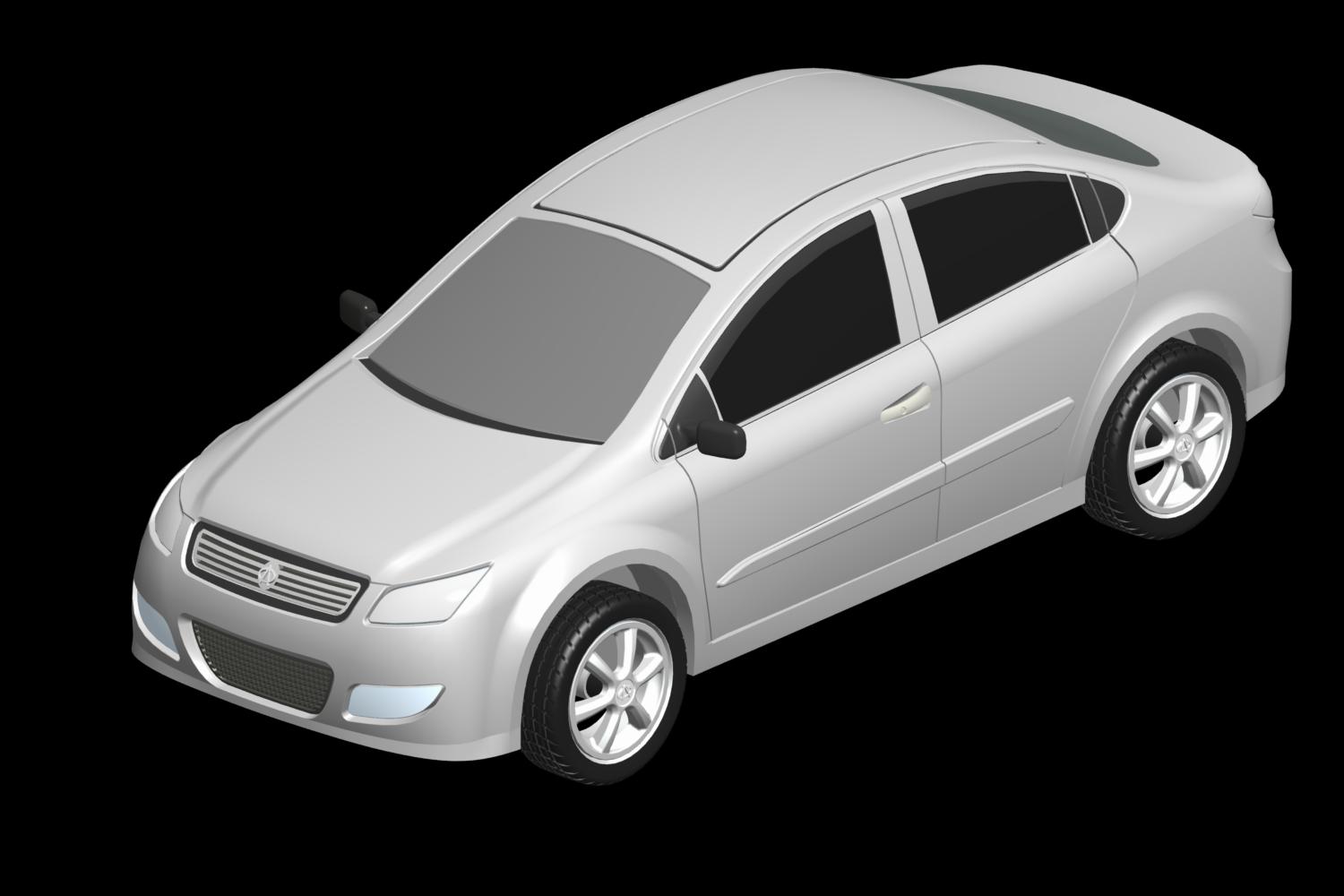 奇瑞A3汽车建模