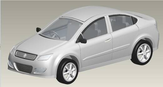 奇瑞A3汽车建模缩略图