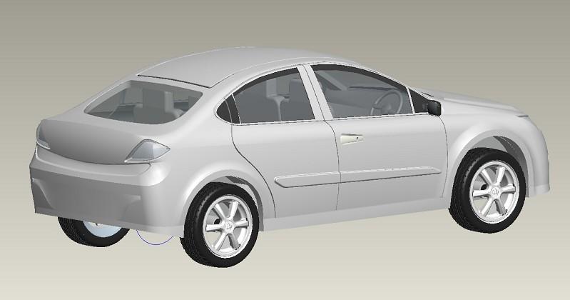 奇瑞A3汽车建模