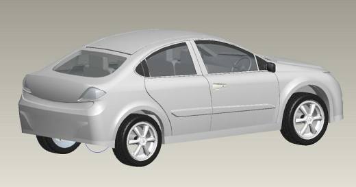 奇瑞A3汽车建模缩略图