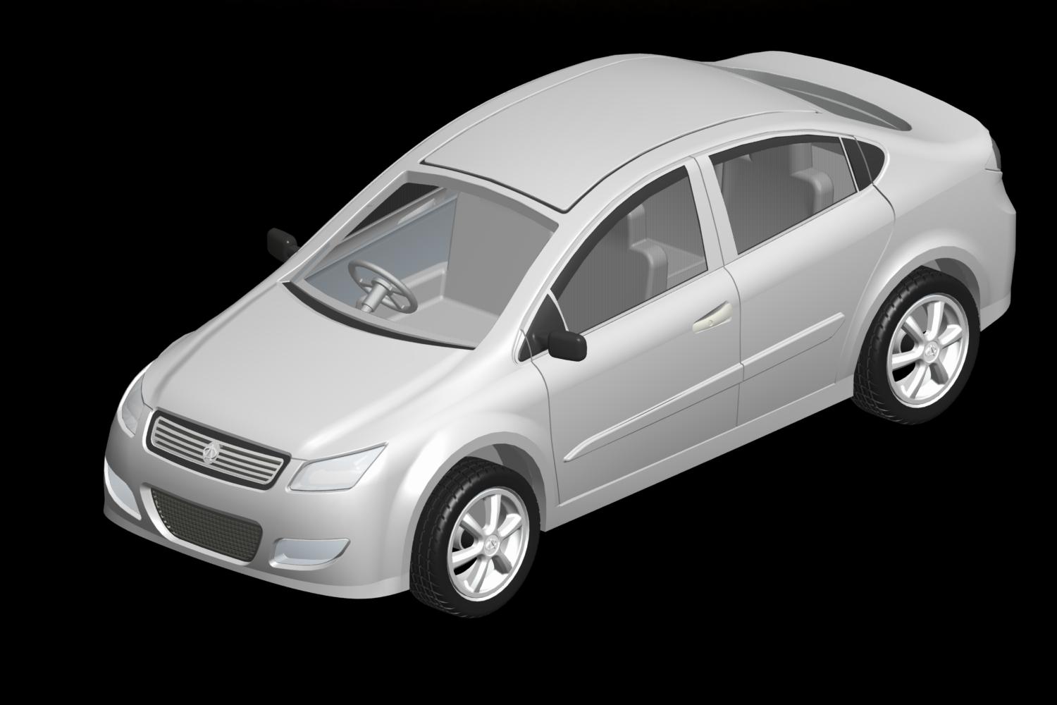 奇瑞A3汽车建模