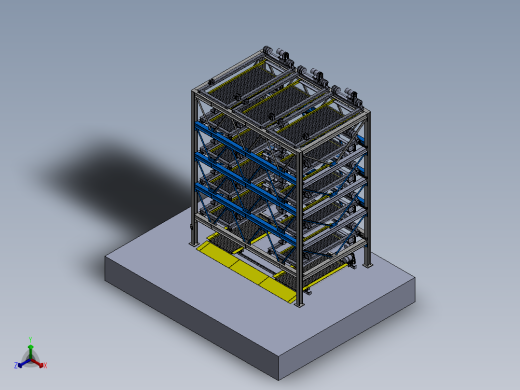 E279 6层升降横移车库正等轴测缩略图