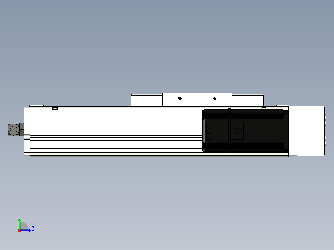 Toyo东佑达直线模组-ECH14-100-BR-400W左视图