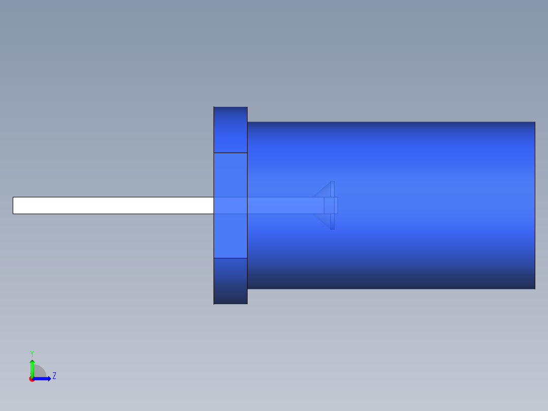 LED_Cylindrical_Blue_D5x9.6mm左视图
