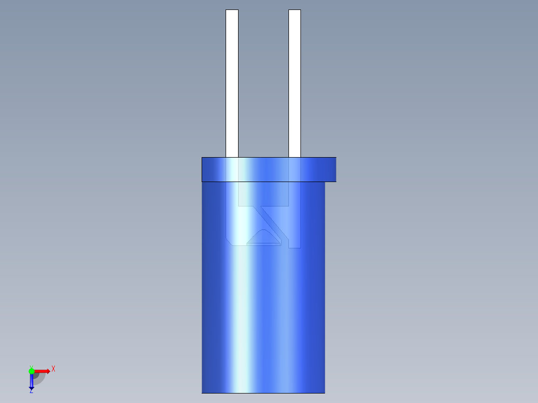LED_Cylindrical_Blue_D5x9.6mm俯视图