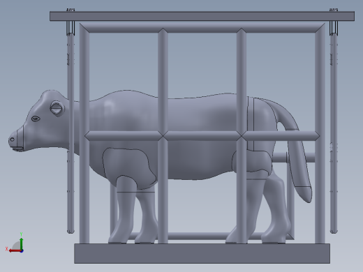 牛栏模型图后视缩略图