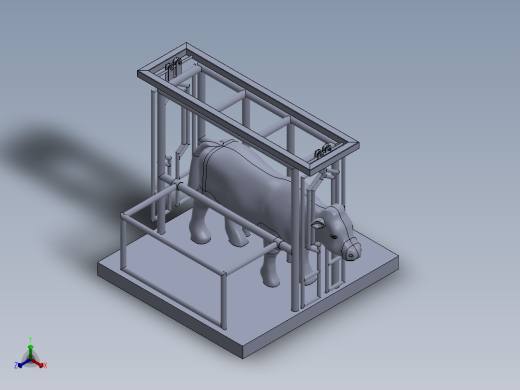 牛栏模型图正等轴测缩略图