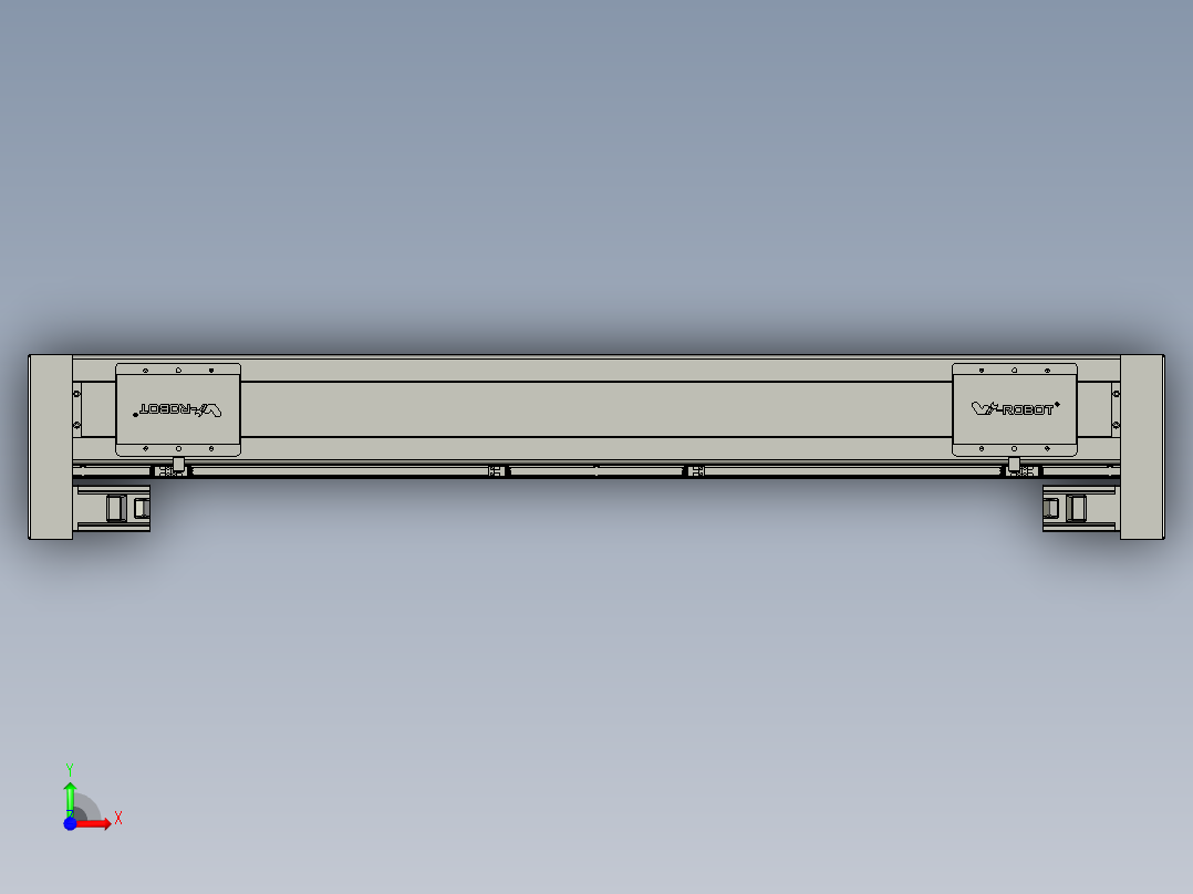 威洛博双电机滑台-VC14D2-S400-BLR-P40-C6前视图