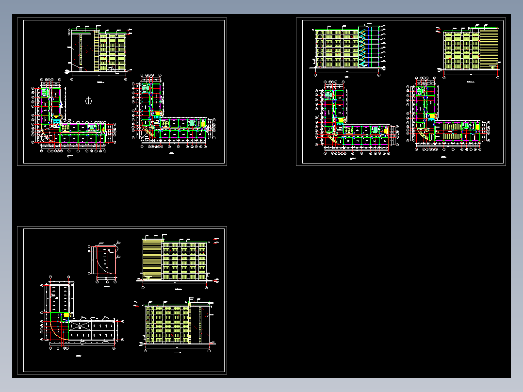10441.17㎡8层框架办公楼毕业设计（计算书、建筑、结构图）