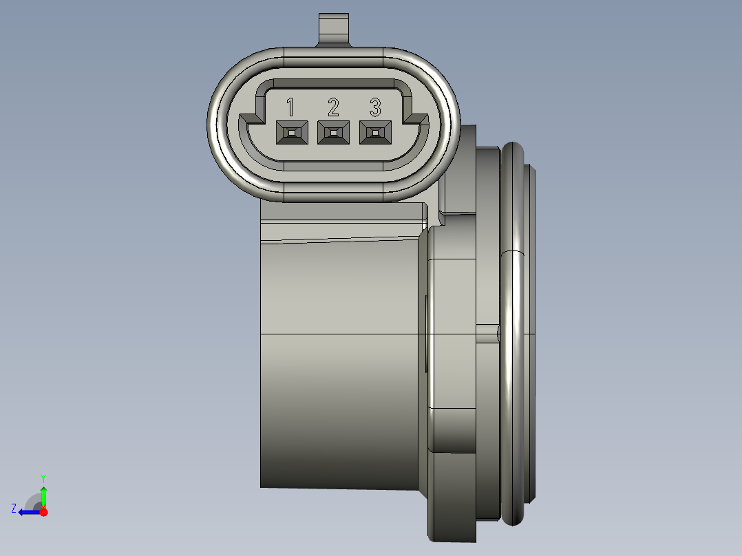 NOVOTECHNIK角度位移传感器SP-4000 系列右视图
