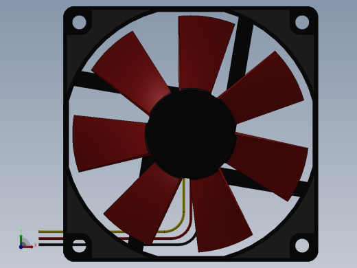 电脑风扇前视缩略图
