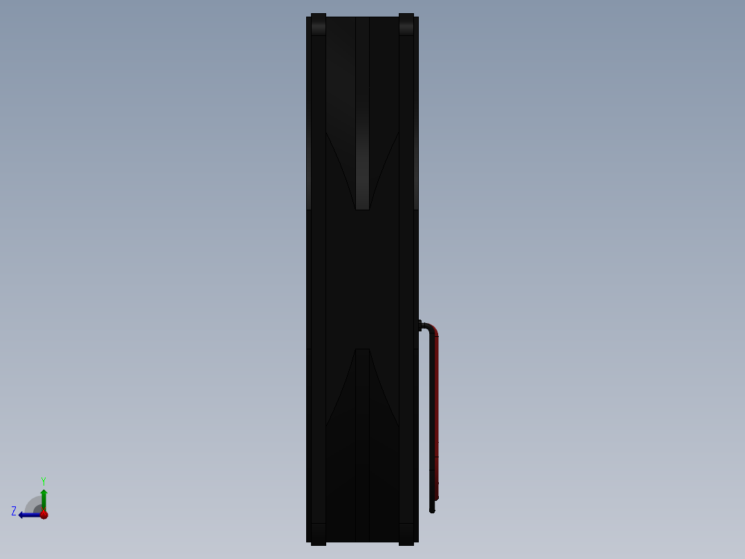 电脑风扇右视图