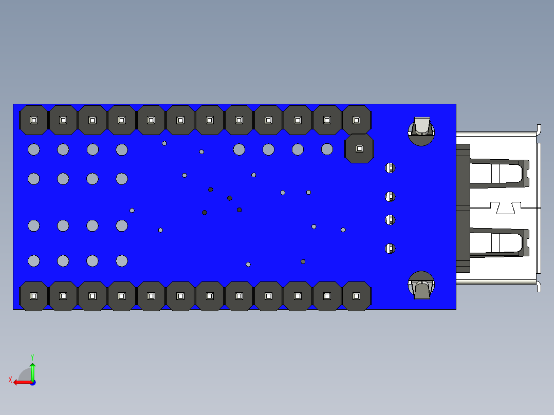 Pro迷你usb主机后视图