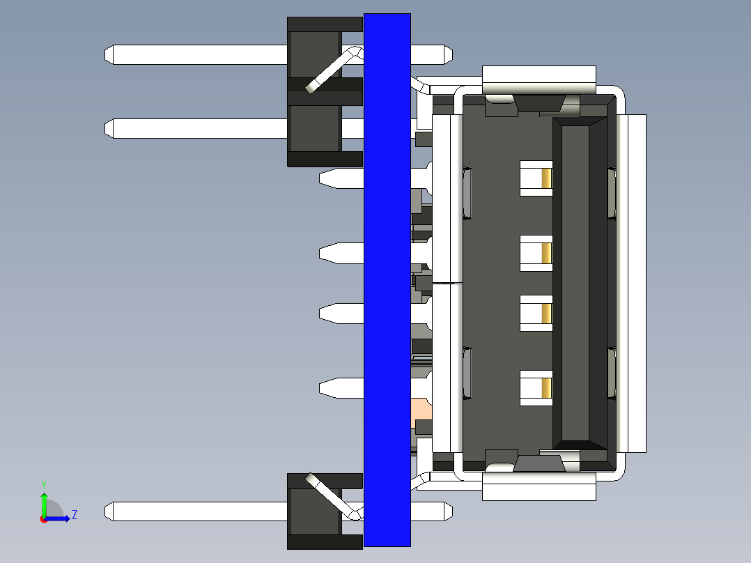Pro迷你usb主机左视图