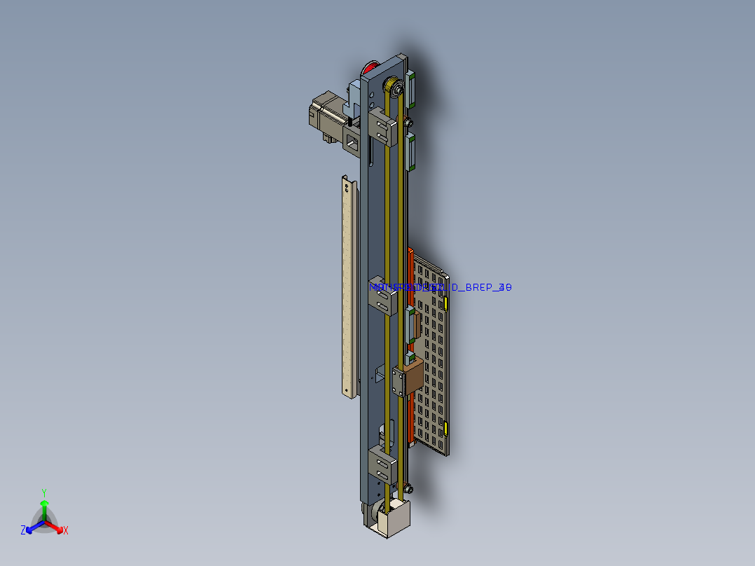 单tray盘搬运机构正等轴测图