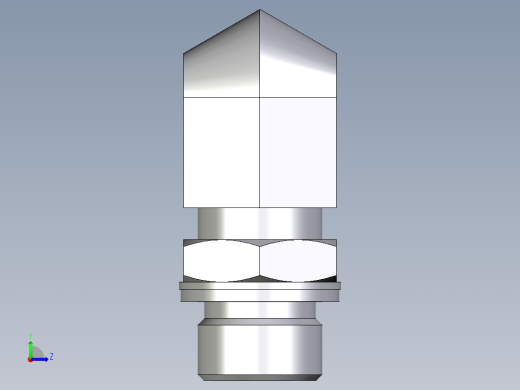 卡套式工业通用硬管接头EO_Adjustable_Locknut_elbow_WEE16SMOMDCF左视缩略图