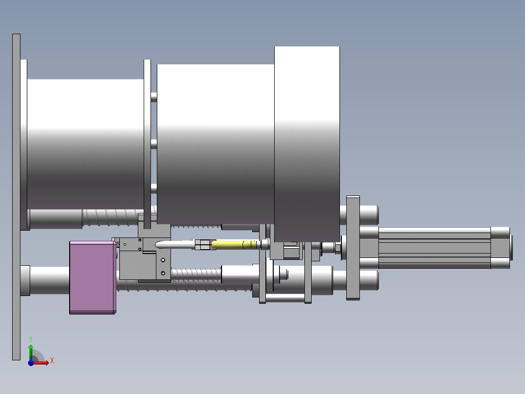 振动料盘自动上料-送拧钉机构前视图