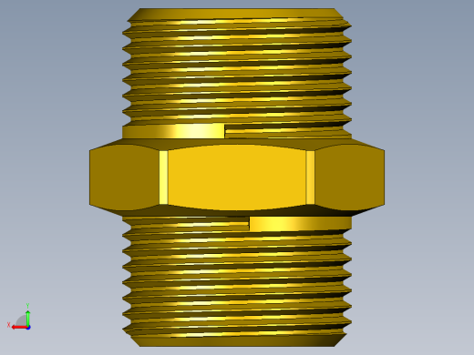 螺纹接头六角G3_4英寸后视缩略图
