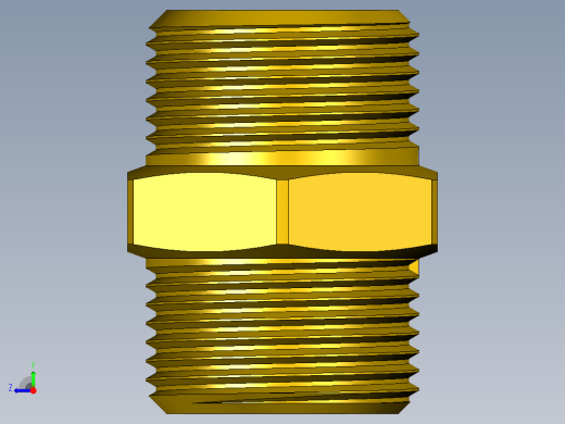 螺纹接头六角G3_4英寸右视缩略图