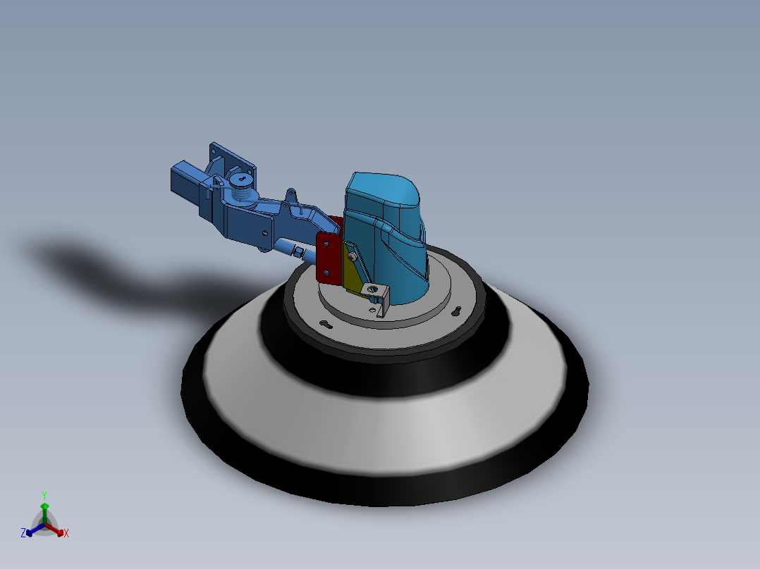 扫刷总成SW三维图==1001053==55正等轴测图