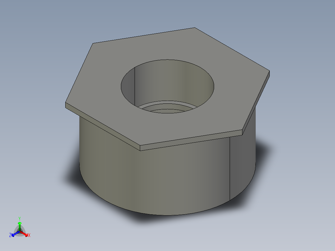 船舶管路系统SeaCor_ReducerBushing_SxSPIG_37J137530_6in x 3in主视图