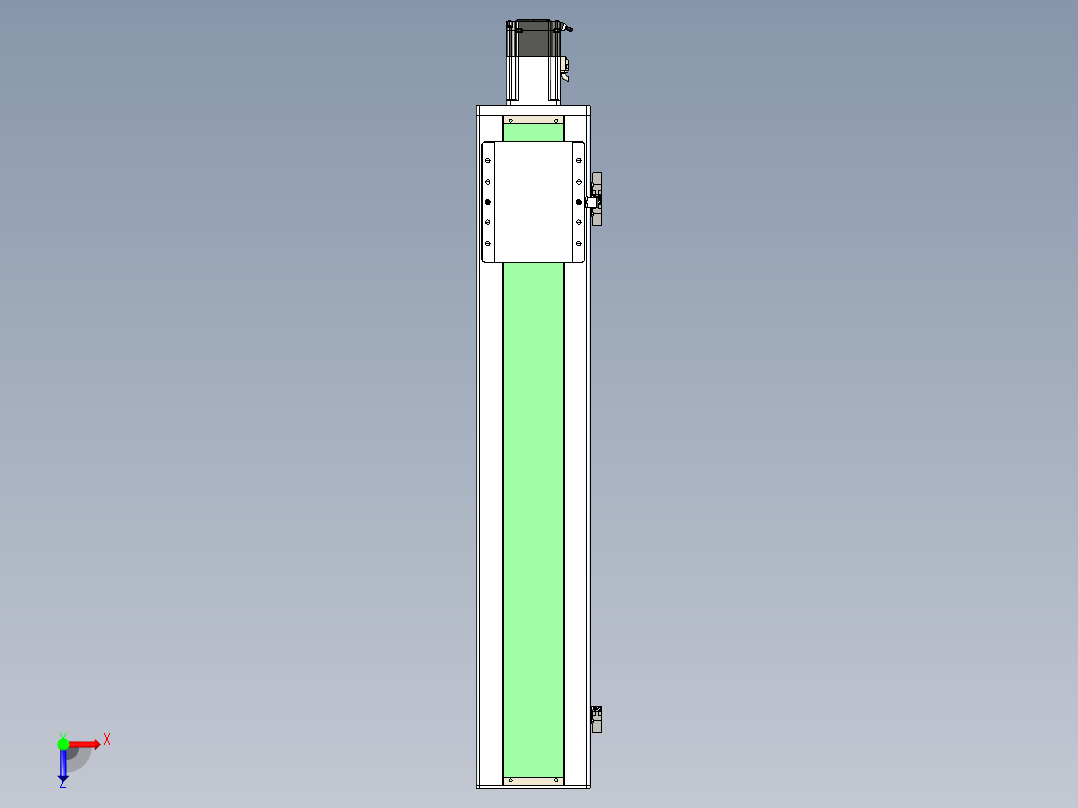 丝杠滑台-全封闭-EC17-Lx-C-S750-BC-P75-D3俯视图