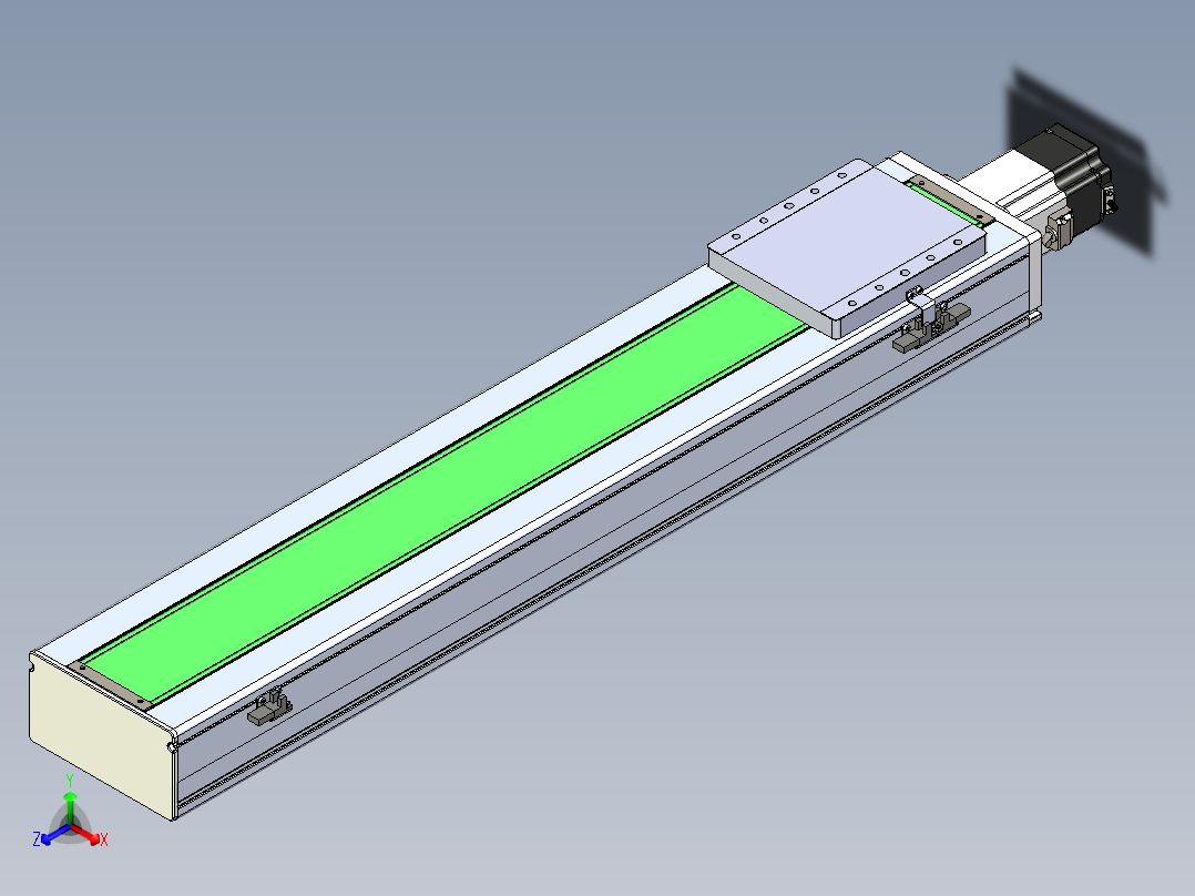 丝杠滑台-全封闭-EC17-Lx-C-S750-BC-P75-D3正等轴测图