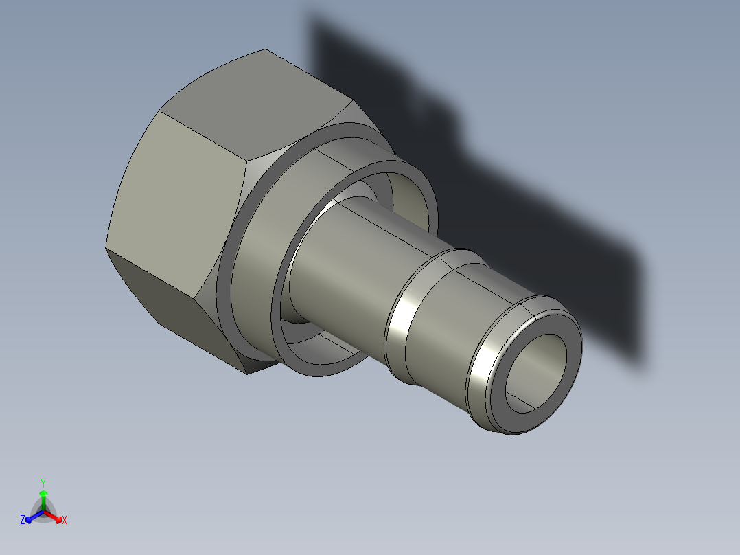 软管与硬管连接用工业通用接头0132_18_66主视图