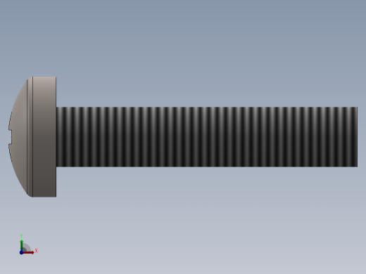 螺丝 M2 x 十字盘头-M2 x 10 Screw head.SLDPRT前视缩略图