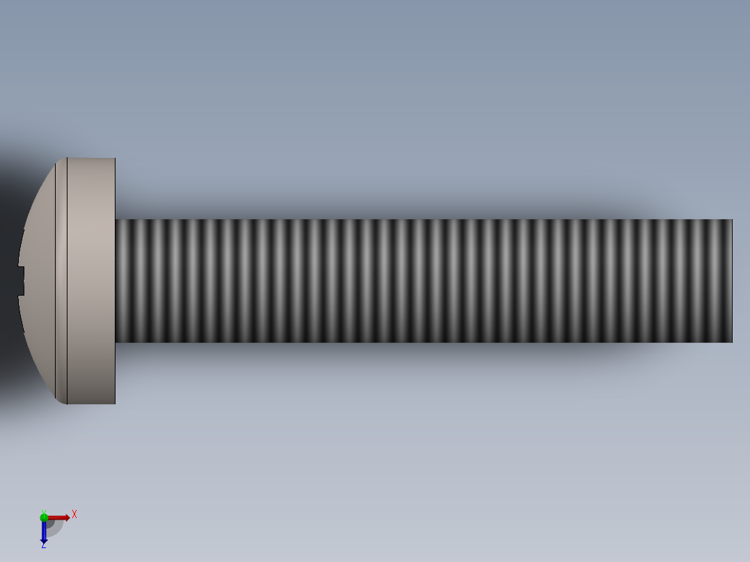 螺丝 M2 x 十字盘头-M2 x 10 Screw head.SLDPRT俯视图