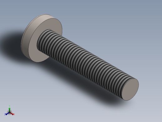 螺丝 M2 x 十字盘头-M2 x 10 Screw head.SLDPRT正等轴测缩略图