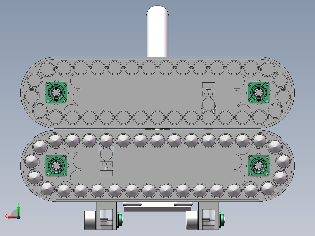 速射迫击炮供弹机构后视图