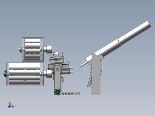 速射迫击炮供弹机构左视缩略图
