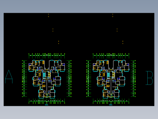某点式高层户型图