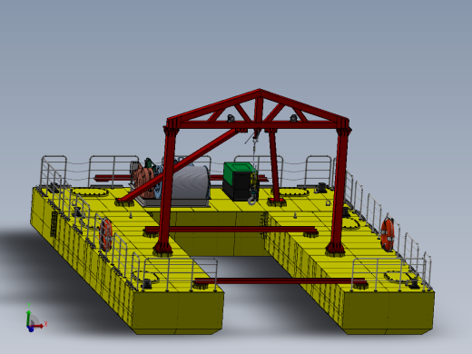 水下维修作业工程双体船sw21可编辑