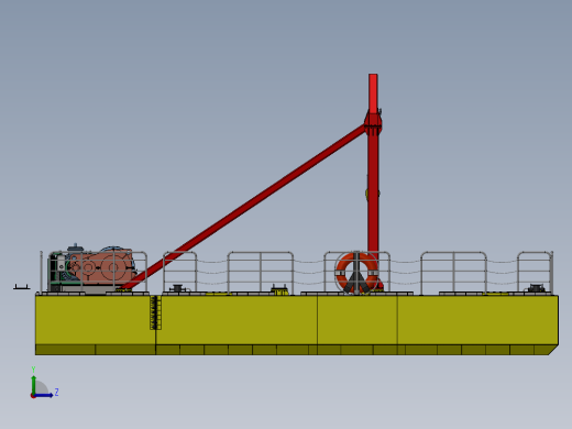 水下维修作业工程双体船sw21可编辑左视缩略图