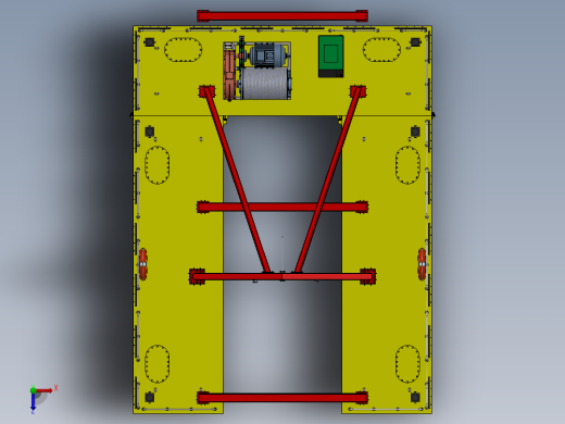 水下维修作业工程双体船sw21可编辑俯视缩略图