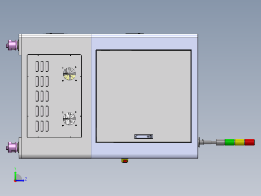 铜螺母热熔机（sw16可编辑+工程图+bom）左视缩略图