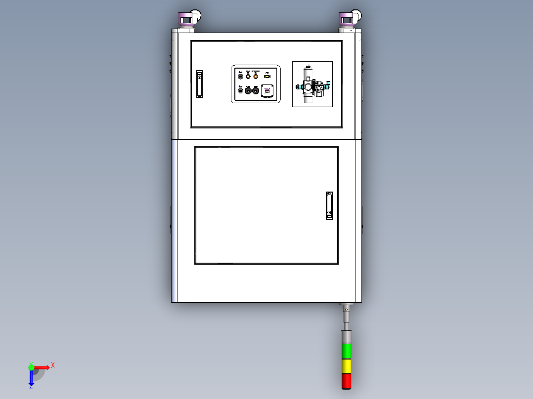 铜螺母热熔机（sw16可编辑+工程图+bom）俯视图