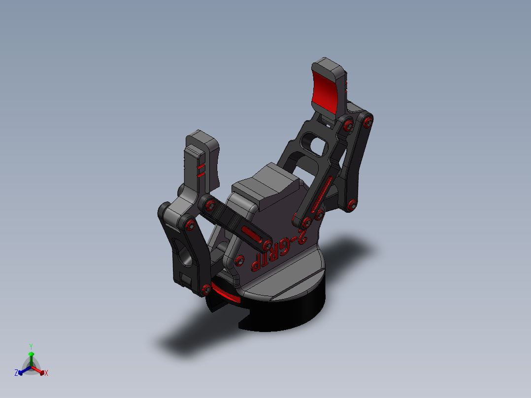 抓机械手模型（需要特征识别）
