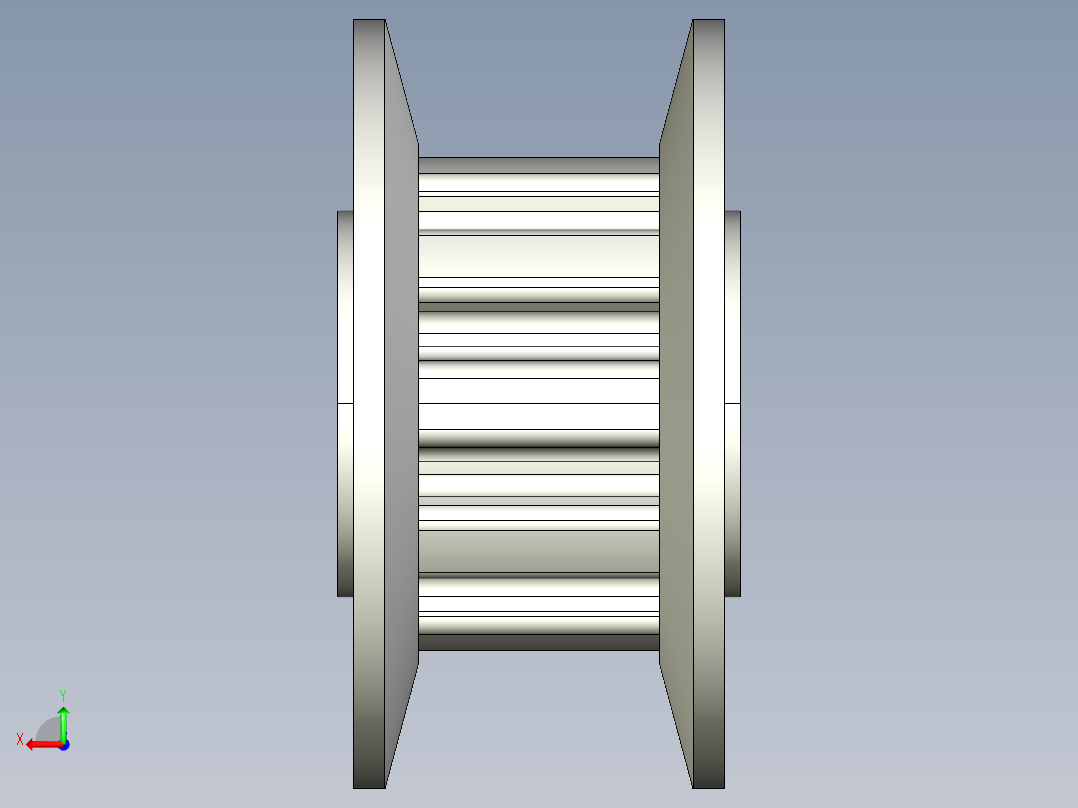 A0002569-JLCMC XL系列定时皮带轮（5.08毫米_0.2英寸节距）- 梯形齿形 [CBTB系列]后视图