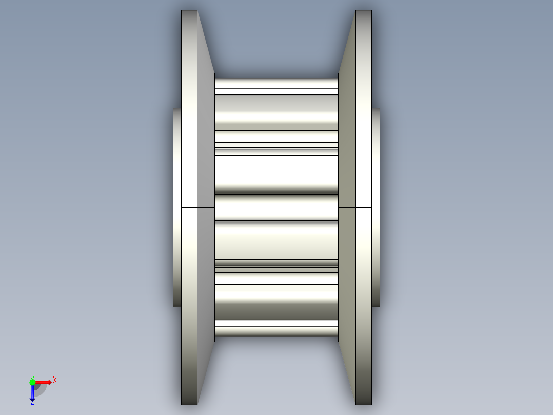A0002569-JLCMC XL系列定时皮带轮（5.08毫米_0.2英寸节距）- 梯形齿形 [CBTB系列]俯视图