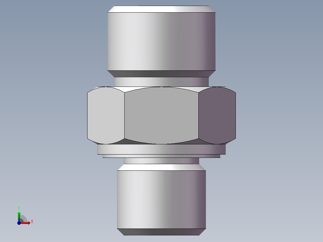 英制管螺纹ED密封、1DB-16-04WD前视图